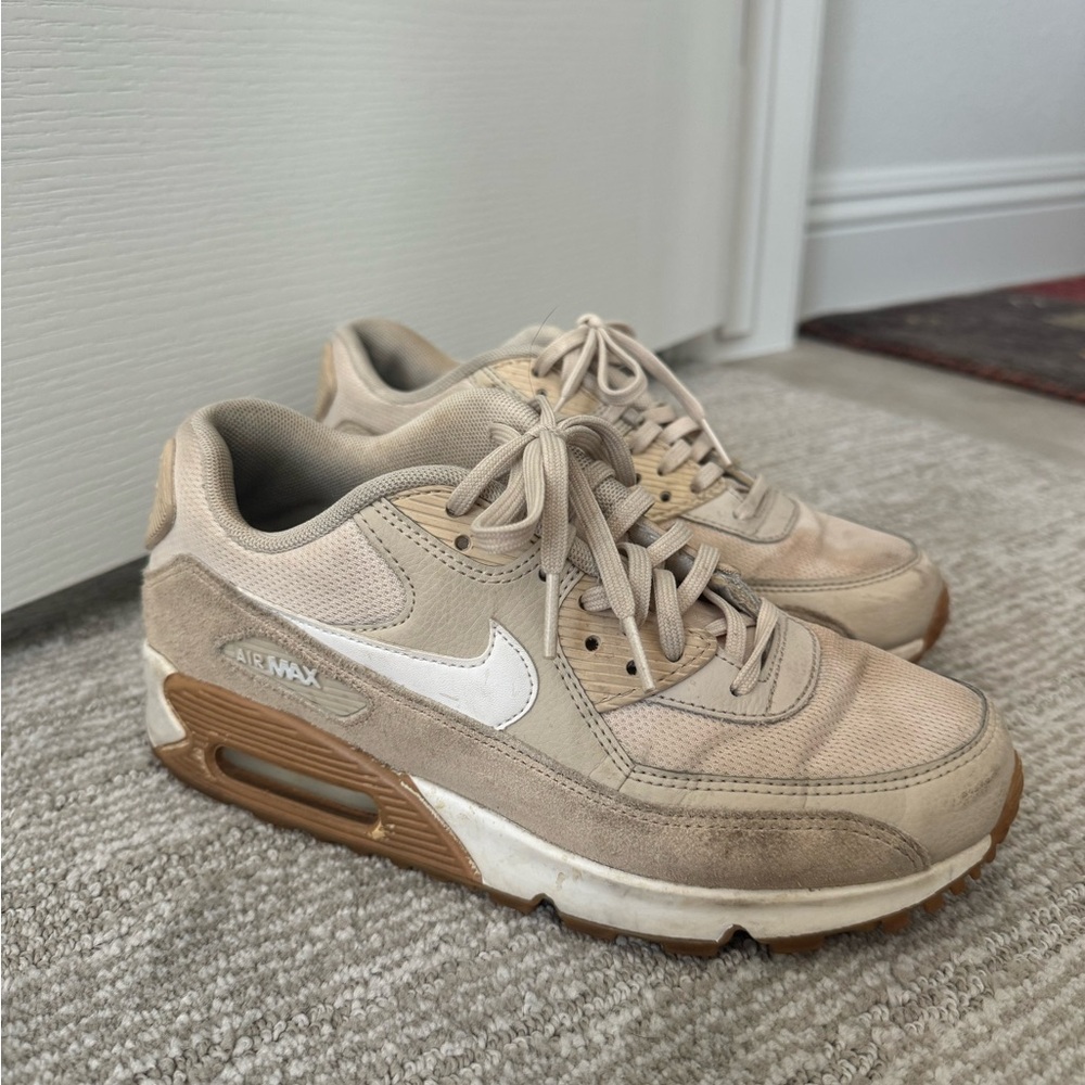 Nike Air Max 90 Beige Sneakers- Oatmeal. Size 7 women’s.